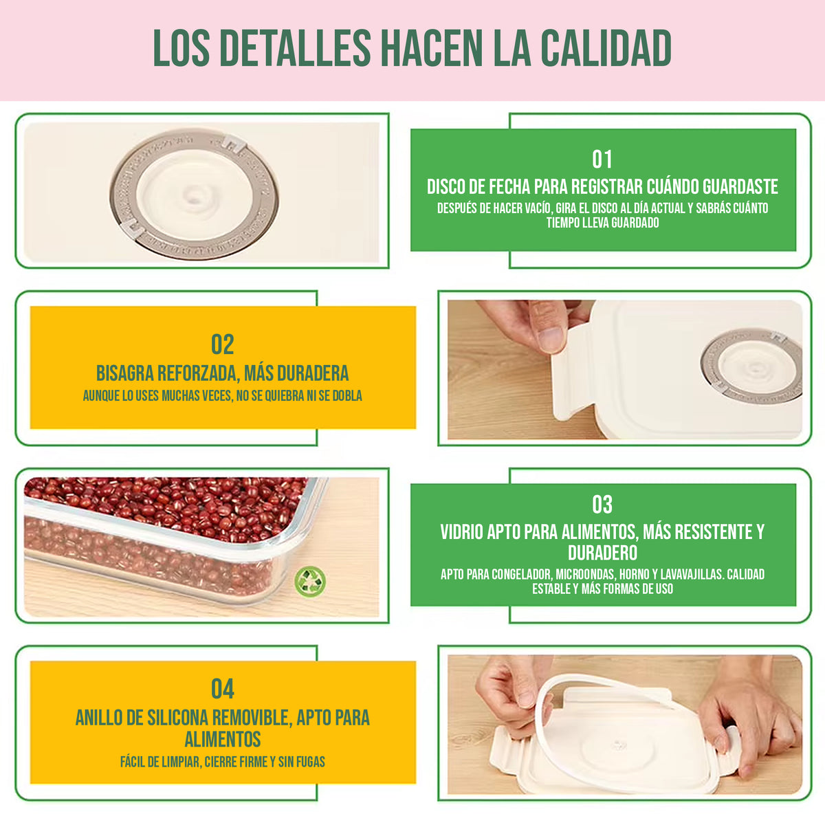 Contenedores de Vidrio al Vacio